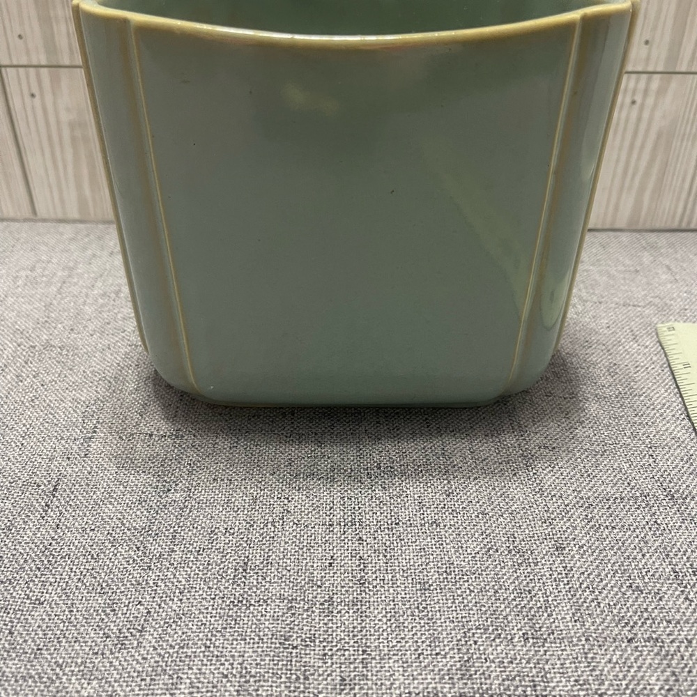 Vintage Alamo Green Ceramic Planter